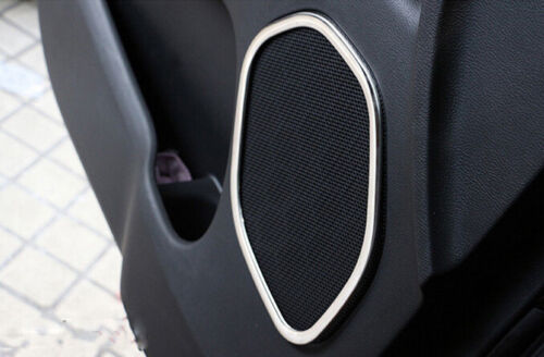 Stainless Steel Car Door Speaker Cover Trim Ring fit Jeep Grand Cherokee Durango