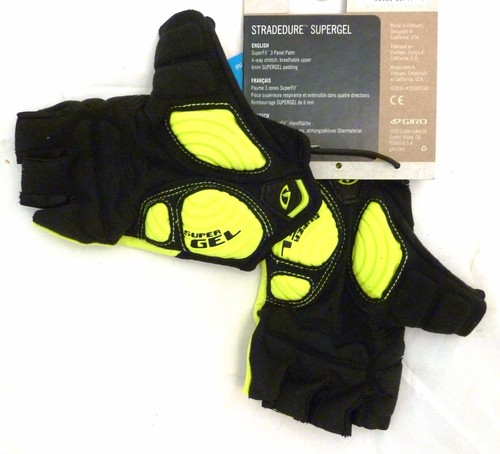 Giro Strade Dure Supergel Black Highlight Yellow Size Small