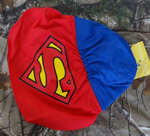 DC Comics Boys/' blue//red Superman Cape Hat with Logo,SIZE 12-24 Months
