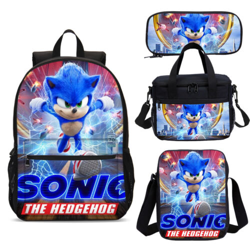 Details about   Sonic the Hedgehog 2020 School Bag Backpack Lunch Bag Messenger Bag Pen Case Lot 