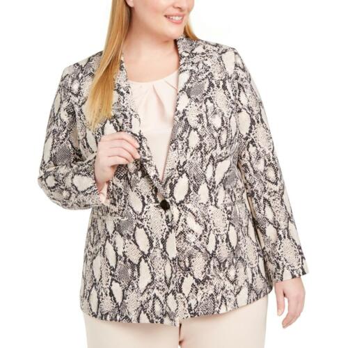 Nine West Womens Notch Collar Dressy One-Button Blazer Jacket Plus BHFO 3631