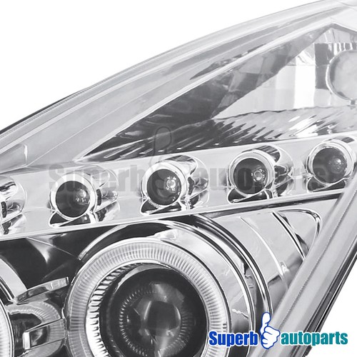 fit 2000-2005 Toyota Celica Dual Halo Led Projector Headlights Clear
