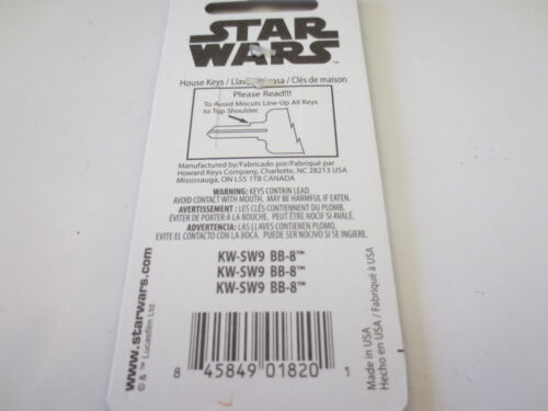 Star Wars "BB-8" SW9 Key Kwikset KW1 House Key Blank 
