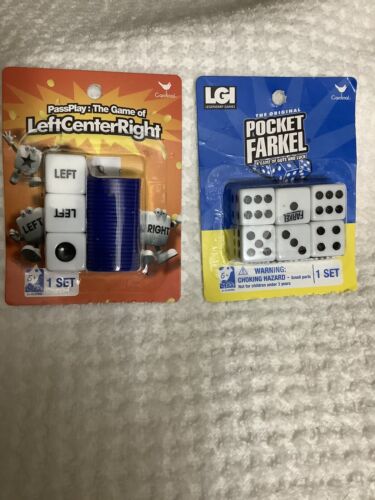 Left Center Right Dice Game/& Pocket Farkel 2Snazzy T.S Snack Bags To Hold Dice