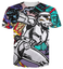 Women Men Star War White Warrior 3D Print Casual T-Shirt Tee Short Sleeve Tops