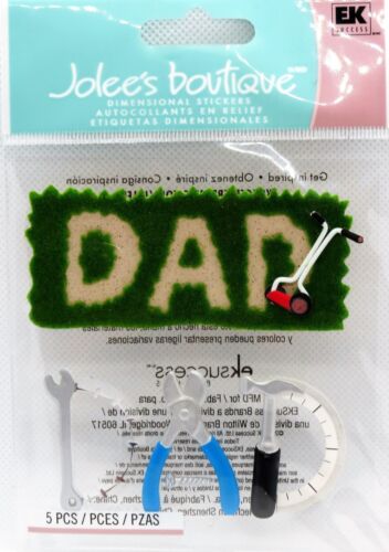 Dad Father/'s Day Lawnmower Tools Wrench Hammer Pliers Jolee/'s 3D Stickers