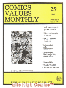 COMICS-VALUES-MONTHLY-MAG-1986-Series-25-Fine