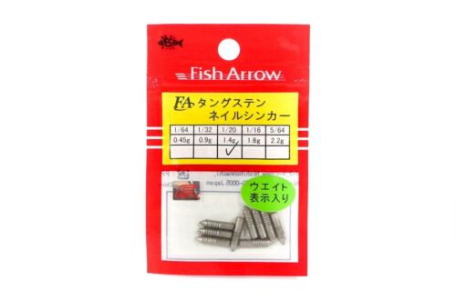 Fish Arrow Nail Sinker 1.4 grams 9 pieces per pack 6036 