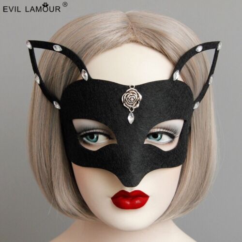 Halloween Fox Shaped Masquerade Mask Half Face Veil Mask Costume Christmas Party 