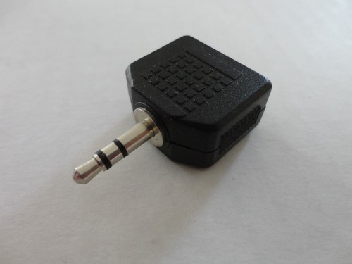 1//8/" 3.5mm Stereo Male to Dual 3.5mm Stereo Female Audio Adapter 5pc