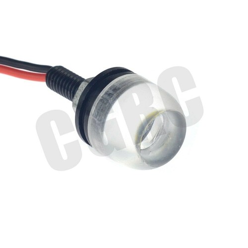 2pcs RC Car LED Headlights Spotlights For 1//10 1//8 RC Crawler TRX4 1//14 tamiya