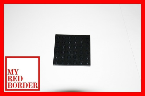 Lego 6x6 Flat Plate 3958 base pack of 25 Parts Black City