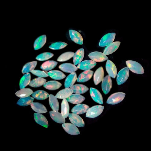 Natural Ethiopian Opal 3x6mm Marquise Cut 10 Pieces AAA Quality Loose Gemstone 