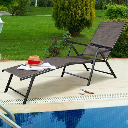 Adjustable Pool Chaise Lounge Chair Recliner Textilene Outdoor Patio Furniture Swing Yard Garden Living Items - Outdoor Pool Chaise Lounge Chairs Adjustable Pool Chaise Lounge Chair Recliner Textilene Outdoor Patio Furniture Swing Yard Garden Living Items - Outdoor Pool Chaise Lounge Chairs