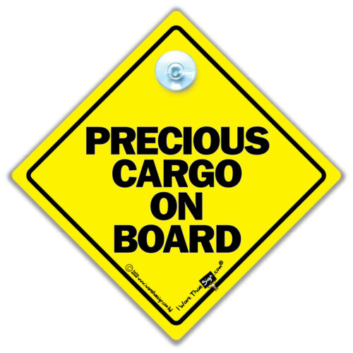 Bébé Sur Board Signe Ventouse Voiture Signe Precious Cargo à Bord Voiture Signe