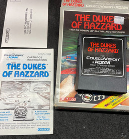 Colecovision Dukes Of Hazzard Game, Manual, and Inserts CIB