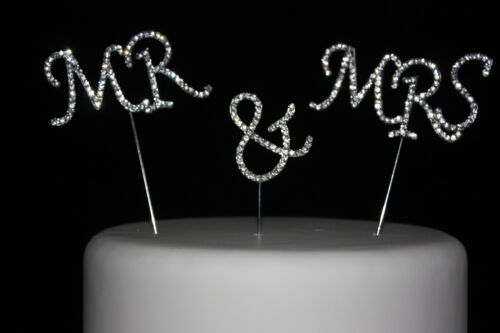 /"Mr /& Mrs Strass pour cake topper Décoration Gâteau de Mariage Décoration Gâteau