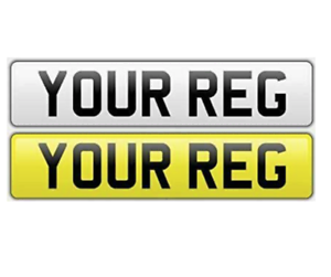 Simple Standard Royaume-Uni Route Légal Voiture Reg Numéro d/'enregistrement de plaques /& fixations