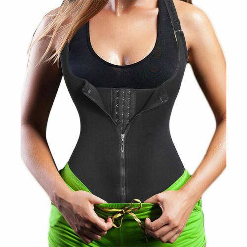 Women Waist Trainer Body Shaper Belt Neoprene Gym Sauna Sweat Vest Shapewear US 