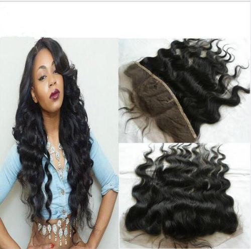 Real-Brazilian-human-Hair-Lace-frontal-Closure-body-wave-hair-13x4-034-Bleach-Knots