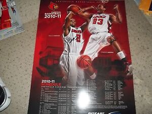 Louisville Cardinals Basketball 2010/11 Schedule Poster signed Preston Knowles | eBay