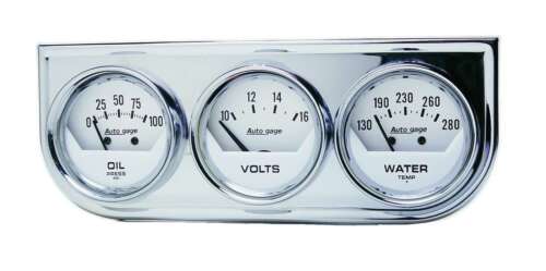 Auto meter 2325 Gauge Kit Console 2 1/16 Water Temp Voltmeter Oil PSI Kit 