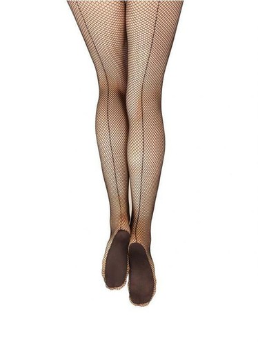 Capezio Professional Fishnet Backseam Tights 3400 Black or Toffee