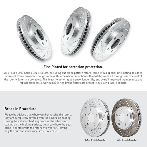 For 2012-2017 Ford Focus Full Kit PBR AXXIS Drill//Slot Brake Rotors+Ceramic Pads