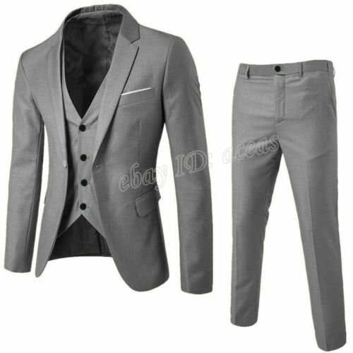 Men/'s Tuxedos Jacket /& Pants Set Slim Fit Business Formal Wedding Blazer Suit