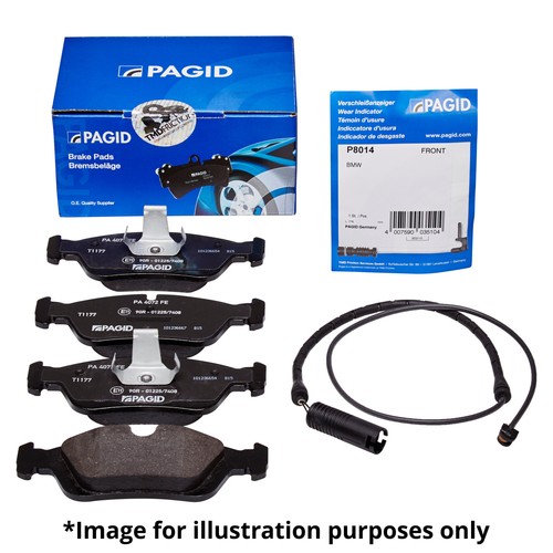 Pagid Kit De Freno Eje Delantero Pastillas De Freno Pad Set T2029 y P8089 Sensor de Advertencia de desgaste