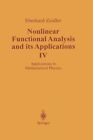 Nonlinear Functional Analysis and its Applications: IV: Applications to Mathematical Physics by E. Zeidler (Paperback, 2013)