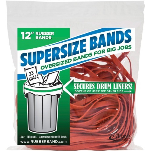 Alliance Rubber 08994 SuperSize Bands/™ Large 12/" Heavy Duty Latex Rubber