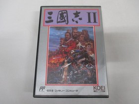 NES -- SANGOKUSHI 2 -- Box. Can data save! Famicom, JAPAN Game. 10799