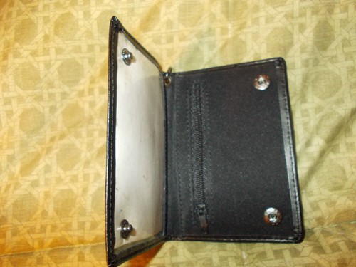 Trucker\Biker 4/" Wallet With Chain Leather Fold out Biker Wallet with Chain Loop