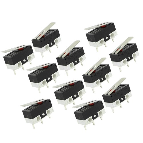 Lots 11 Pcs 1NO 1NC SPDT Momentary Long Hinge Lever Micro Switches AC 125V 1A CP