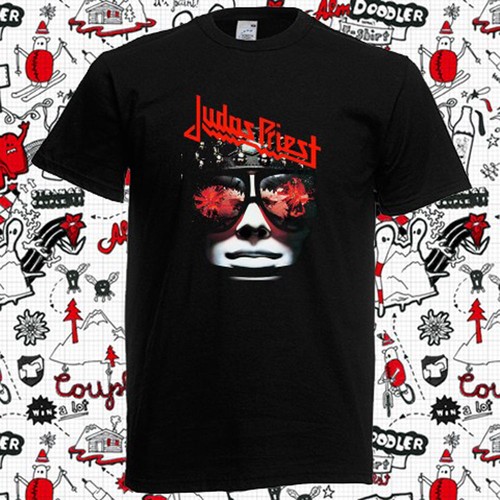 New-Judas-Priest-Killing-Machine-Rock-Band Logo Men/'s Black T-Shirt S-5XL