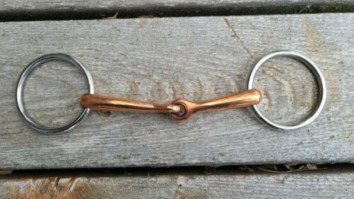 Details about  / O Ring Snaffle Horse Bit 5.5/" Copper Mouth