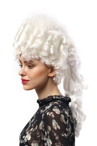 Perruque Femmes Carnaval historiquement baroque blanc Marie-Antoinette choucroutés Adel