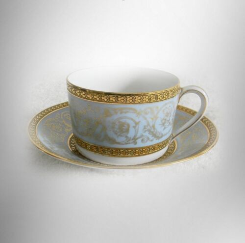 Haviland-china-rare-Edith-Pascal-or-Pascale-pattern-cup-and-saucer-FREE-SHIP