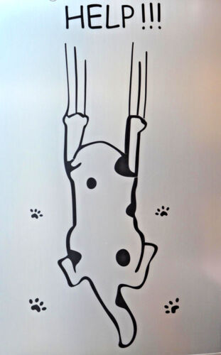 Amovible cartoon chat réfrigérateur armoire autocollant mural art autocollant vinyle dau 