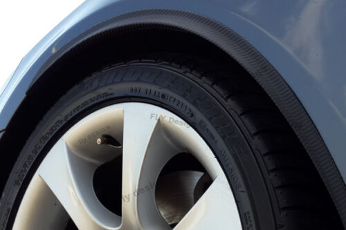2x CARBON opt Radlauf Verbreiterung 71cm für Peugeot 206 CC Felgen tuning flaps 