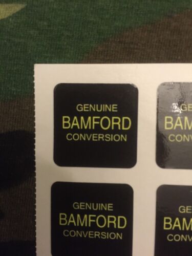 x6 Gold Bamford Optonic bite alarm stickers/Decals