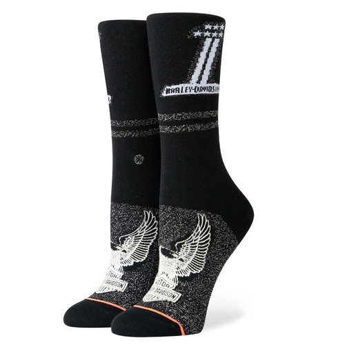 Stance NEW Women/'s Number One Harley Socks Black BNWT