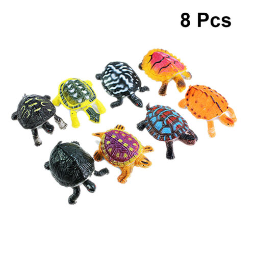 8pcs Plastic Sea Creature Turtles Model Figures Girls Boys Party Bag Filler