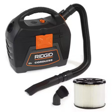 RIDGID 3 Gallon 18-Volt Cordless Handheld Shop Vac Wet Dry Vacuum (Tool Only) wi