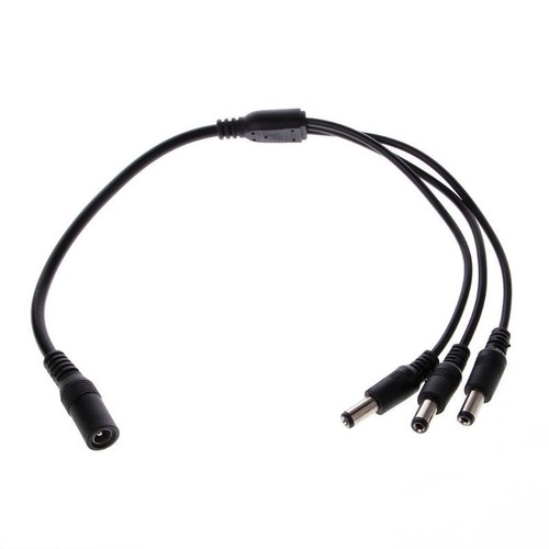1 Female to 2//3//4//5 Male Plug 5.5x2.1mm Port DC 12V Power Adapter Splitter Cable