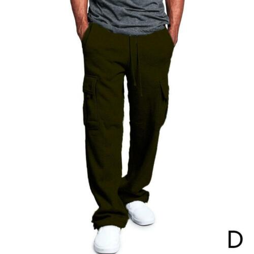 yibiyuan Mens Casual Loose Fit Sweatpants Straight-Legs Stretchy Pants 