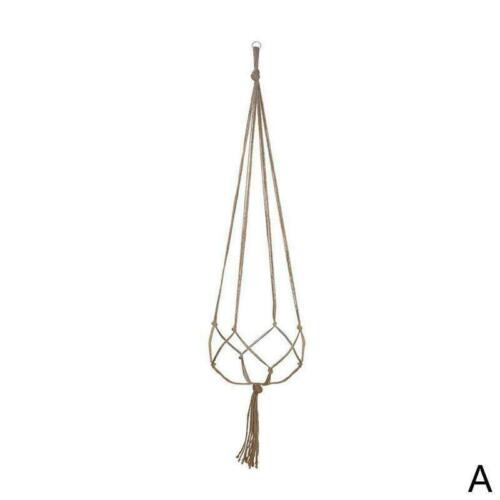 Hanger Macrame Hanging  er Basket Rope Flower Pot Decor Holder W6H2