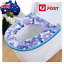 Soft Bathroom Toilet Seat Washable Warmer Mat Cover Pad Cushion Zip Waterproof 