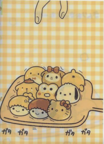 Sanrio Kitty Pochacco Keroppi Twin Stars Purin Melody 3 Pocket Folder With Tabs 